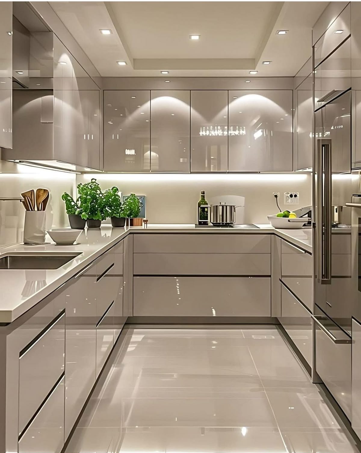 Luxury U-Shape Modular Kitchen