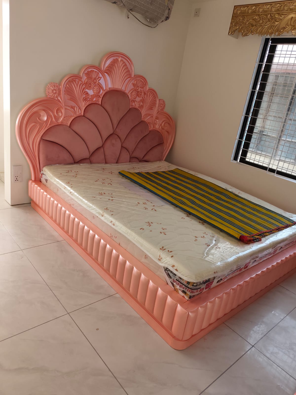 Carved Bed Frame — Bedroom Set